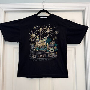 Franc X Stelle Cote D’ Azur Nice Cannes Monaco Short Sleeve Tee L